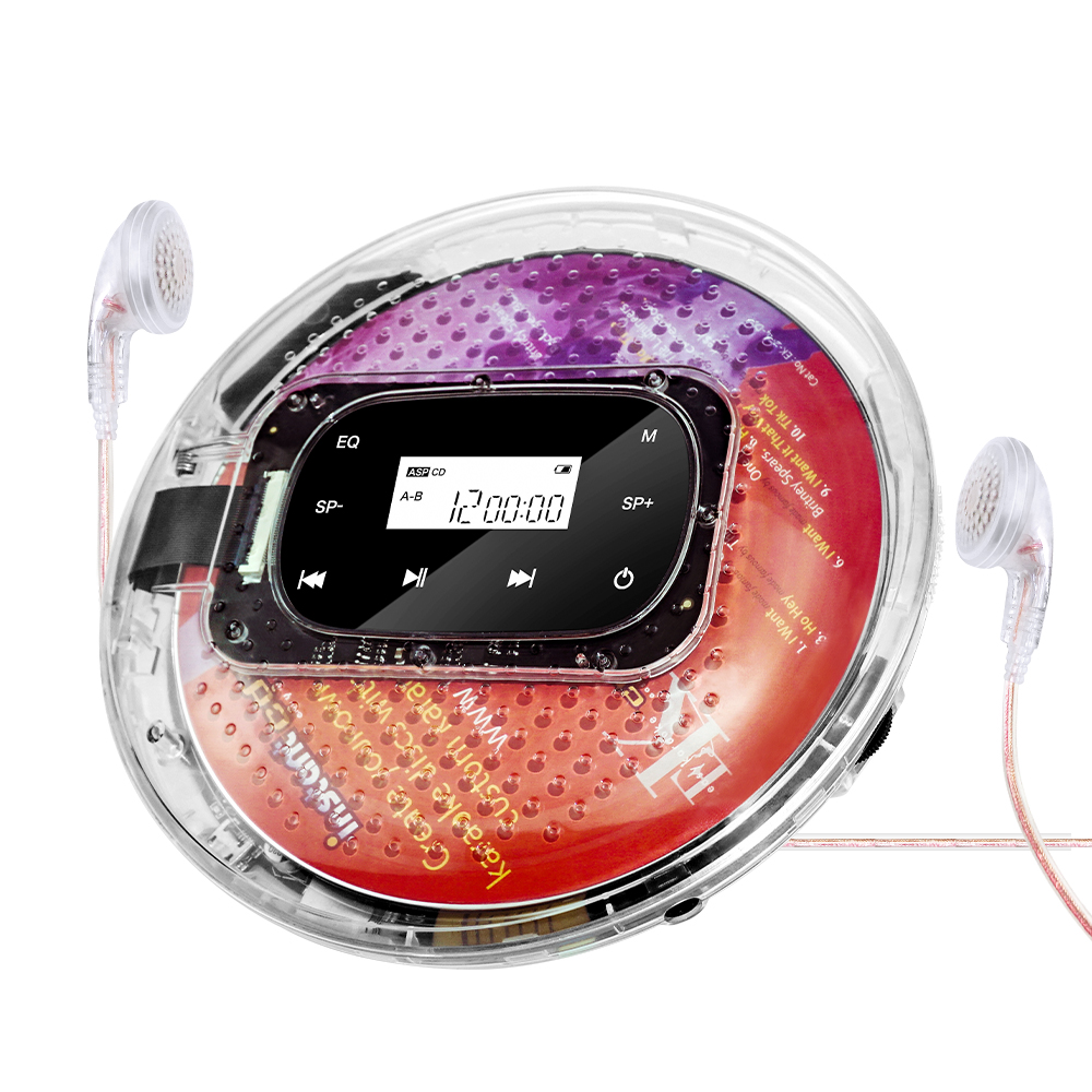 Joggen mit Ihren Melodien: Tompires transparentes tragbares CD -Player